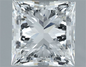 Foto Diamante Natural 1.00 quilates, Princesa , Color F, claridad VVS2 y certificado GIA de