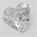 Natural Diamond 5.04 Carats, Heart with  Cut, E Color, IF Clarity and Certified by GIA