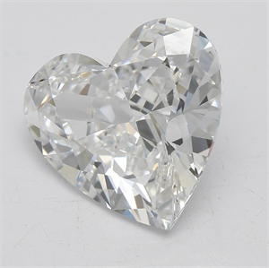 Picture of Natural Diamond 5.04 Carats, Heart with  Cut, E Color, IF Clarity and Certified by GIA
