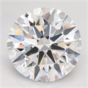 Lab Grown Diamond 2.62 Carats, Round with Ideal Cut, D Color, VVS1 Clarity and Certified by IGI