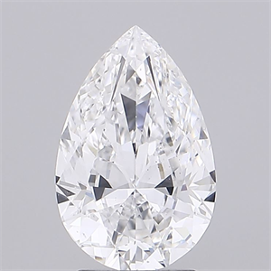 Picture of Natural Diamond 1.70 Carats, Pear with  Cut, D Color, VS2 Clarity and Certified by GIA