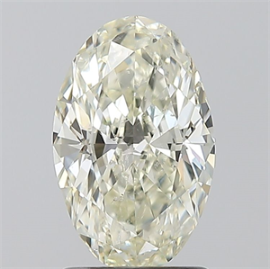 Picture of Natural Diamond 1.50 Carats, Oval with  Cut, M Color, SI2 Clarity and Certified by GIA