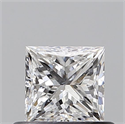 Diamante Natural 0.50 quilates, Princesa , Color E, claridad SI2 y certificado GIA