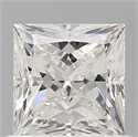 Natural Diamond 0.90 Carats, Princess with  Cut, H Color, VS1 Clarity and Certified by GIA