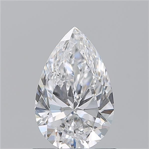 Picture of Natural Diamond 0.97 Carats, Pear with  Cut, D Color, SI1 Clarity and Certified by GIA