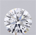 Lab Grown Diamond 1.51 Carats, Round with Ideal Cut, D Color, VVS2 Clarity and Certified by IGI