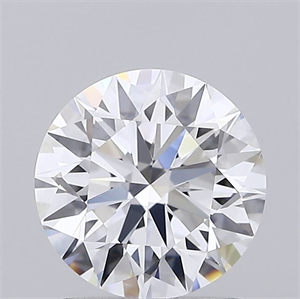 Picture of Lab Grown Diamond 1.51 Carats, Round with Ideal Cut, D Color, VVS2 Clarity and Certified by IGI