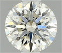 Natural Diamond 0.42 Carats, Round with Excellent Cut, J Color, VS1 Clarity and Certified by IGI