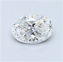 Diamante Natural 0.80 quilates, Ovalado , Color E, claridad SI1 y certificado GIA