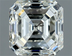 Picture of Natural Diamond 1.01 Carats, Asscher with  Cut, I Color, SI1 Clarity and Certified by IGI