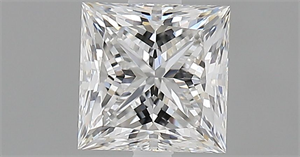 Picture of Natural Diamond 1.01 Carats, Princess with  Cut, F Color, VS1 Clarity and Certified by GIA