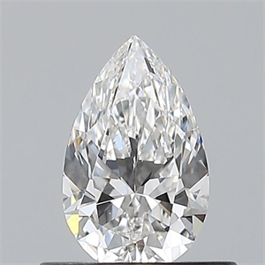 Picture of Natural Diamond 0.50 Carats, Pear with  Cut, E Color, VS1 Clarity and Certified by GIA