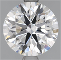 Lab Grown Diamond 2.13 Carats, Round with Ideal Cut, F Color, VVS2 Clarity and Certified by IGI