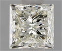 Natural Diamond 0.96 Carats, Princess with  Cut, J Color, VVS2 Clarity and Certified by IGI
