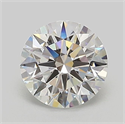 Lab Grown Diamond 1.03 Carats, Round with Ideal Cut, D Color, VVS1 Clarity and Certified by IGI