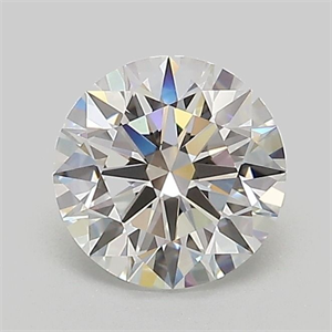 Picture of Lab Grown Diamond 1.03 Carats, Round with Ideal Cut, D Color, VVS1 Clarity and Certified by IGI