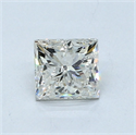 Diamante Natural 0.82 quilates, Princesa , Color K, claridad I2 y certificado GIA