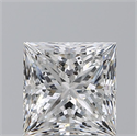 Natural Diamond 3.72 Carats, Princess with  Cut, F Color, SI2 Clarity and Certified by GIA