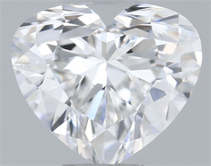 Foto Diamante Natural 0.34 quilates, Corazón , Color F, claridad IF y certificado GIA de