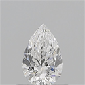 Natural Diamond 0.50 Carats, Pear with  Cut, D Color, VS1 Clarity and Certified by GIA
