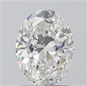 Natural Diamond 1.01 Carats, Oval with  Cut, F Color, VS2 Clarity and Certified by GIA