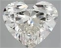 Natural Diamond 2.51 Carats, Heart with  Cut, I Color, SI1 Clarity and Certified by IGI