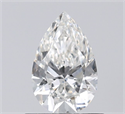 Diamante Natural 0.50 quilates, De pera , Color H, claridad SI1 y certificado GIA