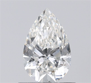 Foto Diamante Natural 0.50 quilates, De pera , Color H, claridad SI1 y certificado GIA de