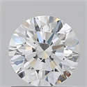 Natural Diamond 1.06 Carats, Round with Excellent Cut, G Color, SI1 Clarity and Certified by GIA
