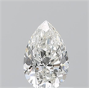 Natural Diamond 0.51 Carats, Pear with  Cut, H Color, VVS2 Clarity and Certified by GIA