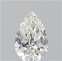 Natural Diamond 0.75 Carats, Pear with  Cut, H Color, VVS1 Clarity and Certified by GIA