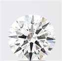 Lab Grown Diamond 3.02 Carats, Round with Ideal Cut, F Color, VVS2 Clarity and Certified by IGI