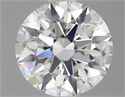 Lab Grown Diamond 1.02 Carats, Round with Ideal Cut, D Color, VS1 Clarity and Certified by IGI