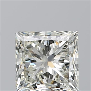Picture of Natural Diamond 0.80 Carats, Princess with  Cut, K Color, IF Clarity and Certified by GIA