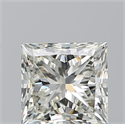 Natural Diamond 0.80 Carats, Princess with  Cut, K Color, IF Clarity and Certified by GIA