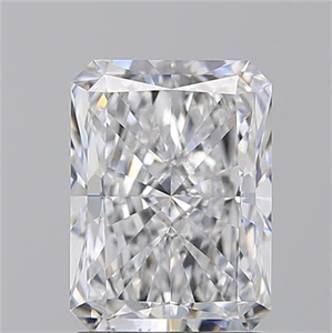 Picture of Natural Diamond 2.01 Carats, Radiant with  Cut, D Color, VS2 Clarity and Certified by GIA