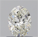 Natural Diamond 0.71 Carats, Oval with  Cut, I Color, VS2 Clarity and Certified by GIA