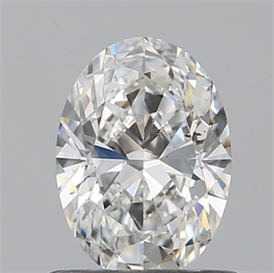 Foto Diamante Natural 0.66 quilates, Ovalado , Color F, claridad SI1 y certificado GIA de