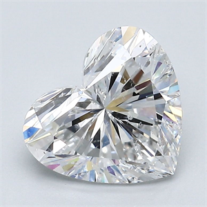 Picture of Natural Diamond 2.50 Carats, Heart with  Cut, E Color, SI2 Clarity and Certified by GIA