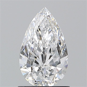 Picture of Natural Diamond 1.01 Carats, Pear with  Cut, D Color, VVS1 Clarity and Certified by GIA