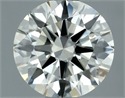 Natural Diamond 0.70 Carats, Round with Excellent Cut, L Color, SI2 Clarity and Certified by GIA