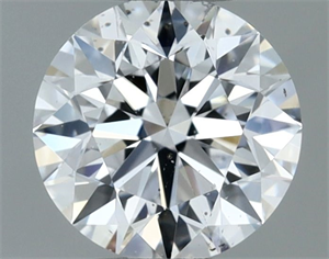 Picture of Natural Diamond 0.51 Carats, Round with Excellent Cut, D Color, SI1 Clarity and Certified by GIA