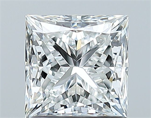Picture of Natural Diamond 1.01 Carats, Princess with  Cut, F Color, VS1 Clarity and Certified by GIA