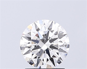 Picture of Lab Grown Diamond 1.07 Carats, Round with Ideal Cut, D Color, VVS2 Clarity and Certified by IGI