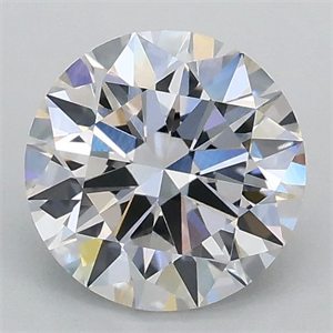 Picture of Lab Grown Diamond 1.01 Carats, Round with Excellent Cut, E Color, VVS2 Clarity and Certified by IGI