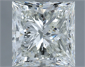 Natural Diamond 5.01 Carats, Princess with  Cut, I Color, SI1 Clarity and Certified by IGI