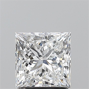 Picture of Natural Diamond 1.50 Carats, Princess with  Cut, E Color, SI1 Clarity and Certified by GIA