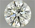 Natural Diamond 0.70 Carats, Round with Excellent Cut, M Color, VVS2 Clarity and Certified by IGI