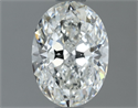 Natural Diamond 0.80 Carats, Oval with  Cut, H Color, VS2 Clarity and Certified by GIA