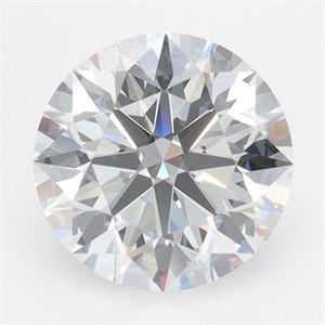 Picture of Lab Grown Diamond 2.66 Carats, Round with Ideal Cut, D Color, IF Clarity and Certified by IGI